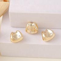 1 Piece 15*13mm 8.5*4.5mm Copper Zircon 18K Gold Plated Irregular Polished Beads main image 5