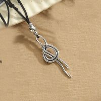 Vintage Style Simple Style Geometric CCB Alloy Rope Plating Women's Pendant Necklace sku image 2