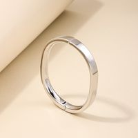 IG Style Simple Style Solid Color Alloy Ring Women's Bangle main image 5