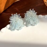 1 Pair Simple Style Classic Style Artistic Fireworks Beaded Plastic Ear Studs main image 11
