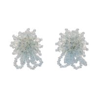 1 Pair Simple Style Classic Style Artistic Fireworks Beaded Plastic Ear Studs main image 7