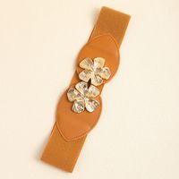 Simple Style Classic Style Solid Color Pu Leather Metal Button Artificial Leather Women's Leather Belts main image 8