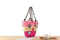 Women's Large Straw Star Cute Vegetable Basket Type Zipper Underarm Bag main image 6