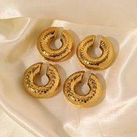 1 Pair Vintage Style Solid Color Plating 304 Stainless Steel None 18K Gold Plated Ear Cuffs main image 5