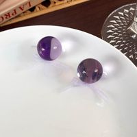 1 Pair Casual Elegant Simple Style Solid Color Bowknot Resin Copper Ear Studs main image 4