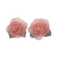 1 Pair Modern Style Sweet Artistic Flower Gauze Ear Studs main image 6