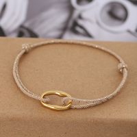 Casual Modern Style Geometric 304 Stainless Steel Nylon Unisex Bracelets main image 8