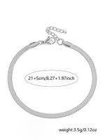 Casual Streetwear Solid Color Stainless Steel Women's Anklet main image 4
