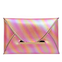 Women's Pu Leather Solid Color Basic Classic Style Flip Cover Envelope Bag Clutch Bag sku image 1