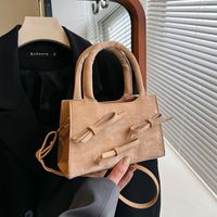 Women's Pu Leather Solid Color Bow Knot Elegant Vintage Style Zipper Shoulder Bag Handbag Crossbody Bag main image 3