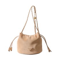 Women's Pu Leather Solid Color Streetwear String Shoulder Bag Crossbody Bag sku image 3