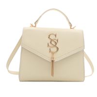 Women's Pu Leather Solid Color Streetwear Flip Cover Shoulder Bag Crossbody Bag sku image 1