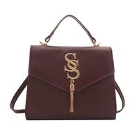 Women's Pu Leather Solid Color Streetwear Flip Cover Shoulder Bag Crossbody Bag sku image 4