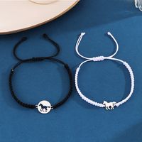 Casual Simple Style Horse 304 Stainless Steel Nylon Couple Bracelets main image 5