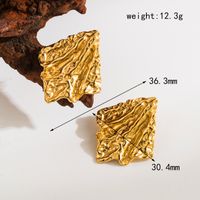 1 Pair Casual Geometric Plating 304 Stainless Steel 18K Gold Plated Ear Studs sku image 4