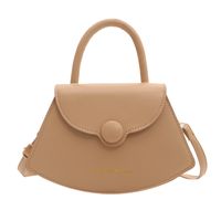 Women's Pu Leather Solid Color Cute Shell Flip Cover Shoulder Bag Handbag Crossbody Bag sku image 1