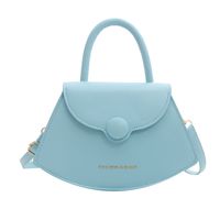 Women's Pu Leather Solid Color Cute Shell Flip Cover Shoulder Bag Handbag Crossbody Bag sku image 3