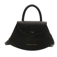 Women's Pu Leather Solid Color Cute Shell Flip Cover Shoulder Bag Handbag Crossbody Bag sku image 4