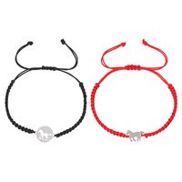 Casual Simple Style Horse 304 Stainless Steel Nylon Couple Bracelets sku image 2