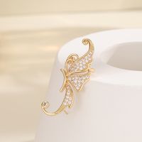 1 Piece Vacation Butterfly Plating Inlay Copper Zircon 18K Gold Plated Silver Plated Ear Cuffs main image 7