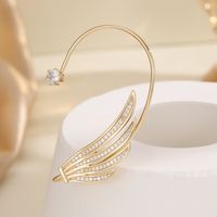 1 Piece Vacation Butterfly Plating Inlay Copper Zircon 18K Gold Plated Silver Plated Ear Cuffs main image 8