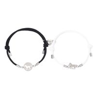 Basic Modern Style Classic Style Horse 304 Stainless Steel Nylon Couple Bracelets sku image 4