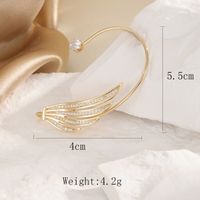 1 Piece Vacation Butterfly Plating Inlay Copper Zircon 18K Gold Plated Silver Plated Ear Cuffs sku image 4
