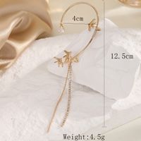 1 Piece Vacation Butterfly Plating Inlay Copper Zircon 18K Gold Plated Silver Plated Ear Cuffs sku image 6