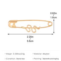 1 Piece Simple Style Streetwear Paper Clip Plating Alloy Gold Plated Silver Plated Earrings main image 2