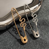 1 Piece Simple Style Streetwear Paper Clip Plating Alloy Gold Plated Silver Plated Earrings main image 3
