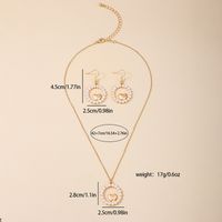 IG Style Simple Style Heart Shape Zinc Alloy Hollow Out Inlay Artificial Pearls Women's Jewelry Set main image 2