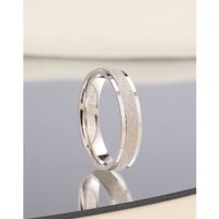 S925 Sterling Silver Jewelry Men's And Girls Simple Index Finger Frosted Couple Ring sku image 13