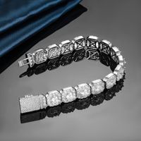 Casual Classic Style Round Brass Plating Inlay Zircon 18K Gold Plated Men's Tennis Bracelet main image 4