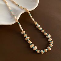 Titan Stahl Elegant Marine-Stil Strand Perlen Geometrisch Halskette sku image 1