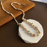 Titan Stahl Elegant Marine-Stil Strand Perlen Geometrisch Halskette main image 4