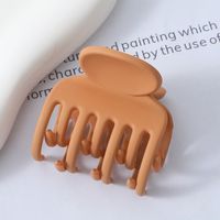 Simple Style Classic Style Solid Color Plastic Resin Stoving Varnish Hair Claws sku image 2