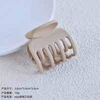 Simple Style Classic Style Solid Color Plastic Resin Stoving Varnish Hair Claws sku image 5