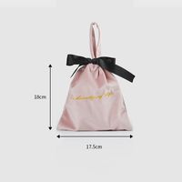 Elegant Solid Color Velvet Storage Bag sku image 5