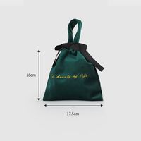 Elegant Solid Color Velvet Storage Bag sku image 6