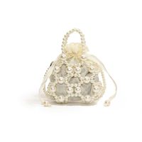 Women's Small Cotton Solid Color Vintage Style Classic Style Square Hook Loop Cloud Shape Bag sku image 4