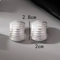 1 Pair IG Style Simple Style Classic Style Spiral Stripe Copper White Gold Plated Gold Plated Ear Studs main image 2