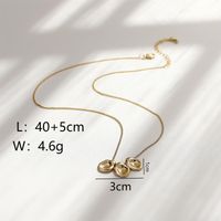 Kupfer 18 Karat Vergoldet IG-Stil Einfacher Stil Geometrisch Halskette Mit Anhänger sku image 1