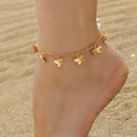 Lady Beach Butterfly Alloy Women's Anklet main image 1