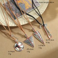 Simple Style Triangle CCB Alloy Velvet Inlay CCB Women's Pendant Necklace main image 2