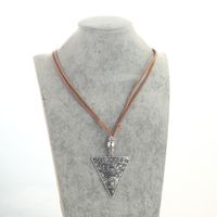 Simple Style Triangle CCB Alloy Velvet Inlay CCB Women's Pendant Necklace sku image 4
