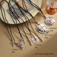 Vintage Style Simple Style Round CCB Alloy Velvet Inlay CCB Women's Pendant Necklace main image 2