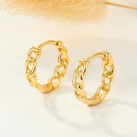 1 Pair Vacation Simple Style Solid Color Plating Sterling Silver White Gold Plated Gold Plated Earrings main image 3