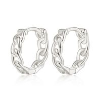 1 Pair Vacation Simple Style Solid Color Plating Sterling Silver White Gold Plated Gold Plated Earrings sku image 2