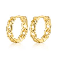 1 Pair Vacation Simple Style Solid Color Plating Sterling Silver White Gold Plated Gold Plated Earrings main image 9