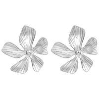 1 Pair Cute Luxurious Flower Plating 304 Stainless Steel 18K Gold Plated Ear Studs sku image 1